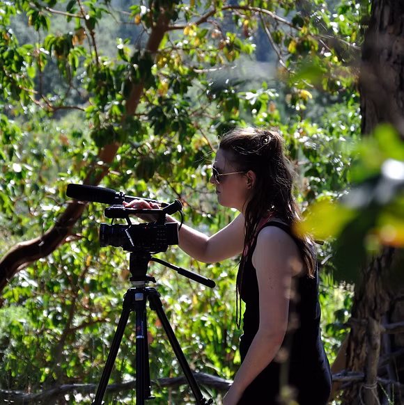 Selina filming