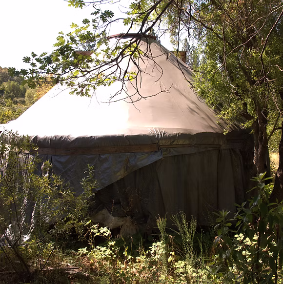 The backside of Ana's Yurt
