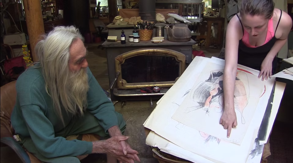 Looking at some of Arlo's Art