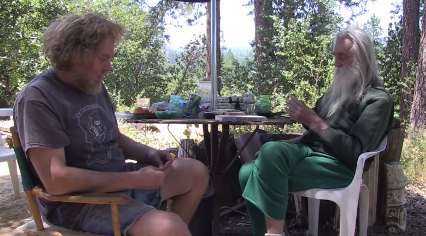 Rusty and Arlo playing Cards